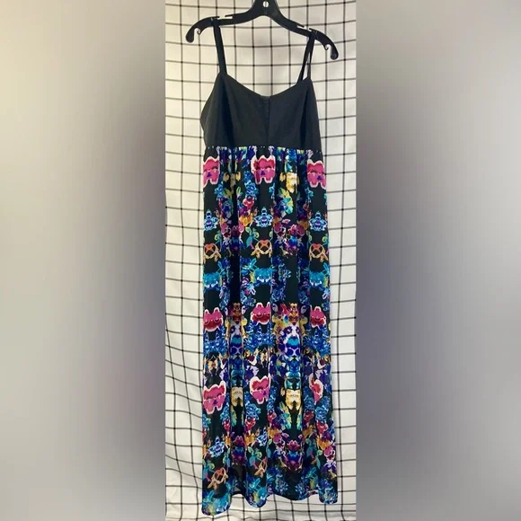 Nicole by Nicole Miller | Dresses | Nicole By Nicole Miller Pleated Pink  And Yellow Maxi Dress | Poshmark
